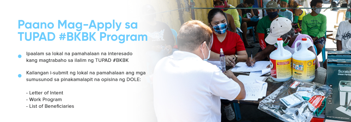 How to Apply for TUPAD #BKBK Program